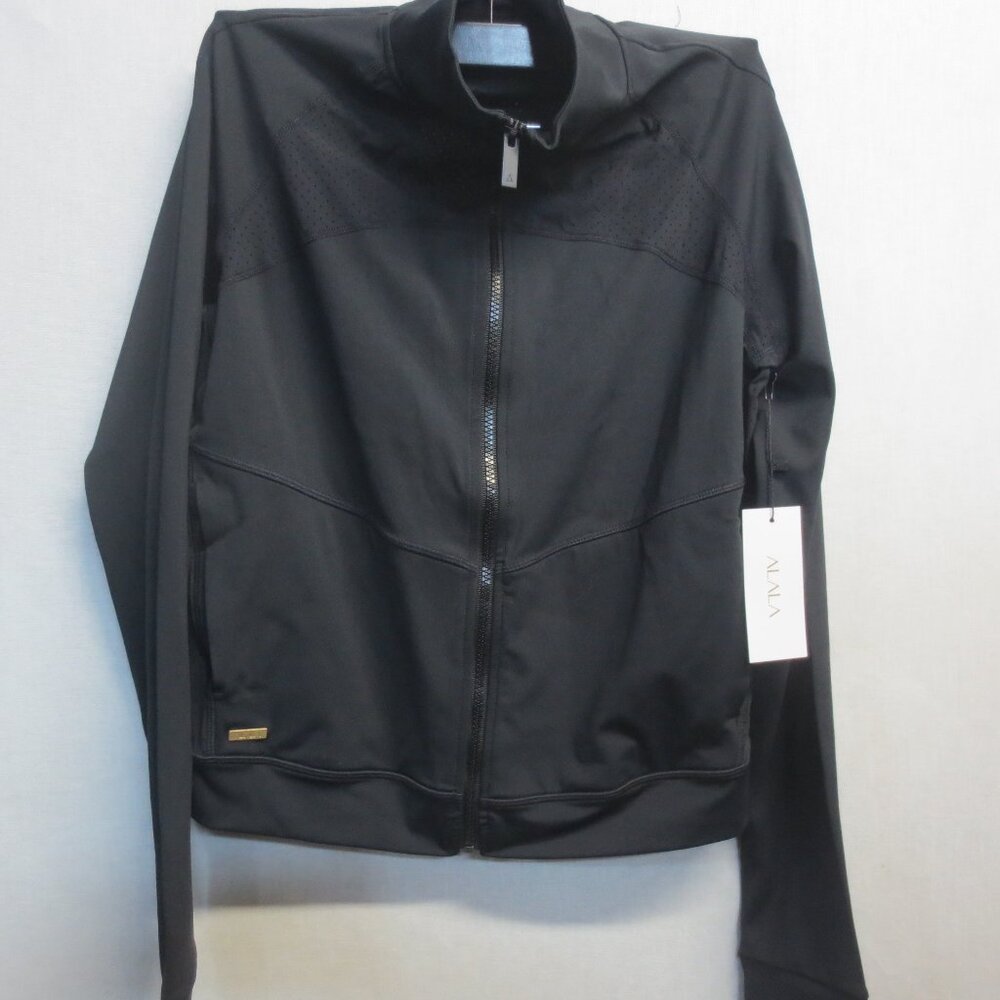 ALALA LADIES BLACK ZIP UP JACKET - MEDIUM